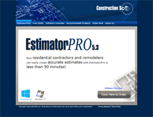 Tablet Screenshot of estimatorpro.com